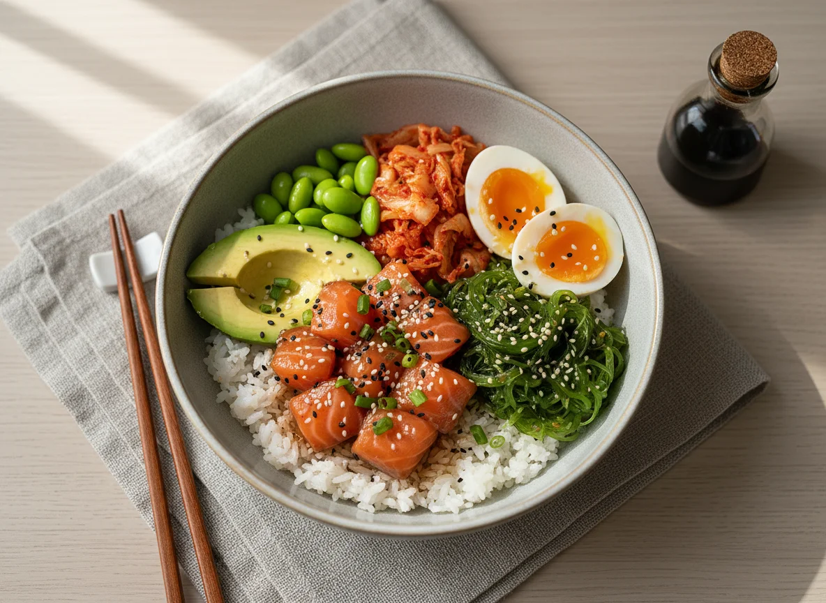 Salmon Miso Poke Bowl photo
