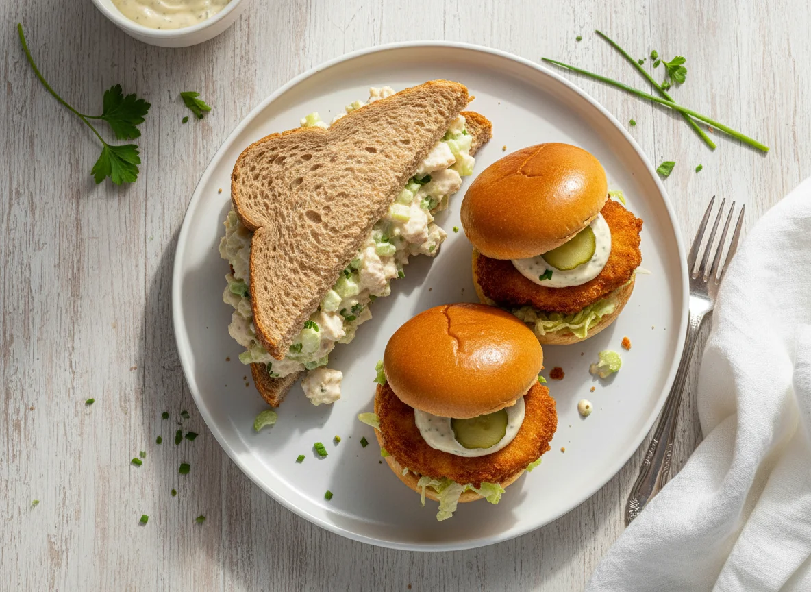 Sandwich and Mini Burgers photo