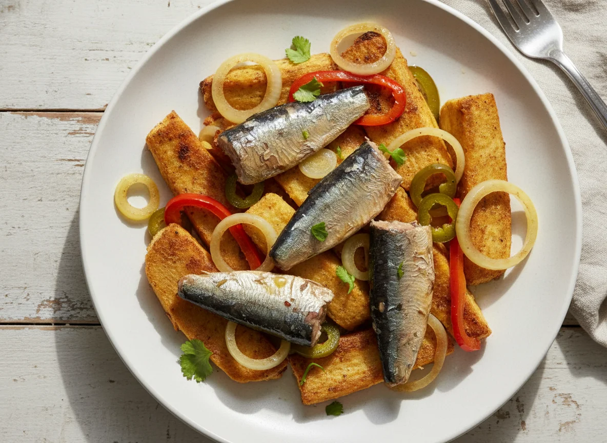 Sardines with Roasted Breadfruit photo