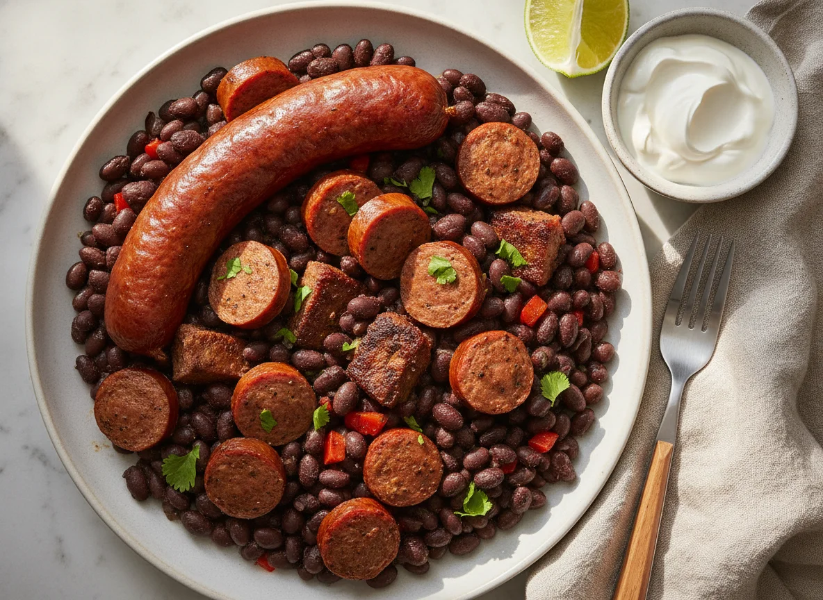 Sausage and Black Beans photo