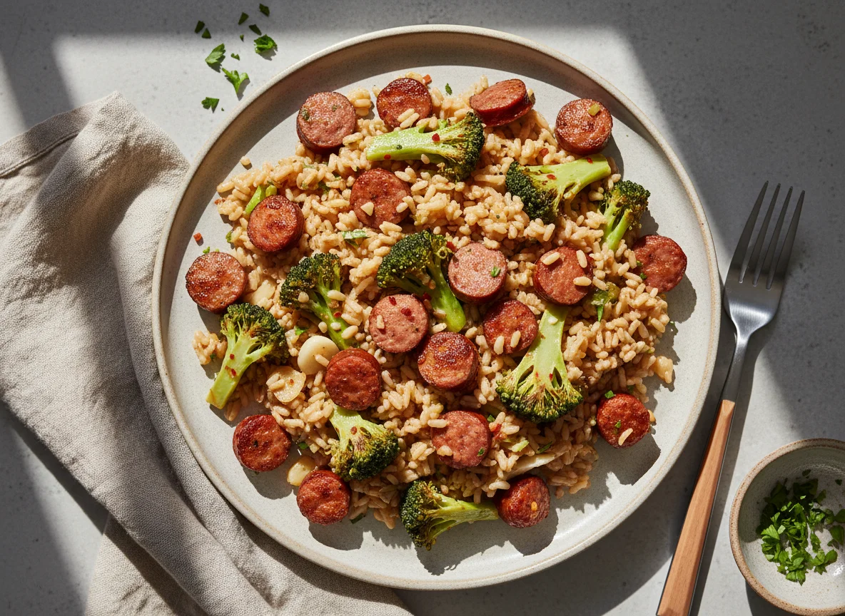 Sausage and Broccoli Rice photo