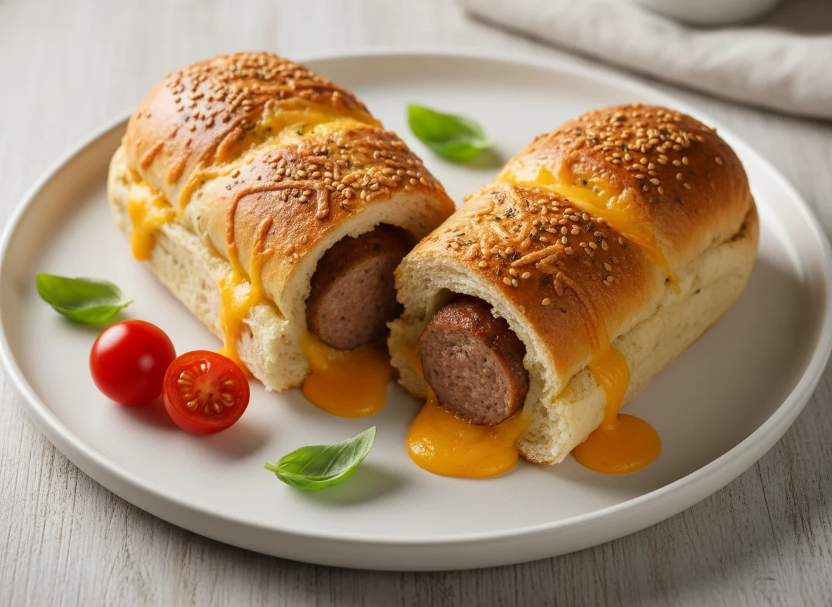 Sausage and Cheese Bread Roll photo