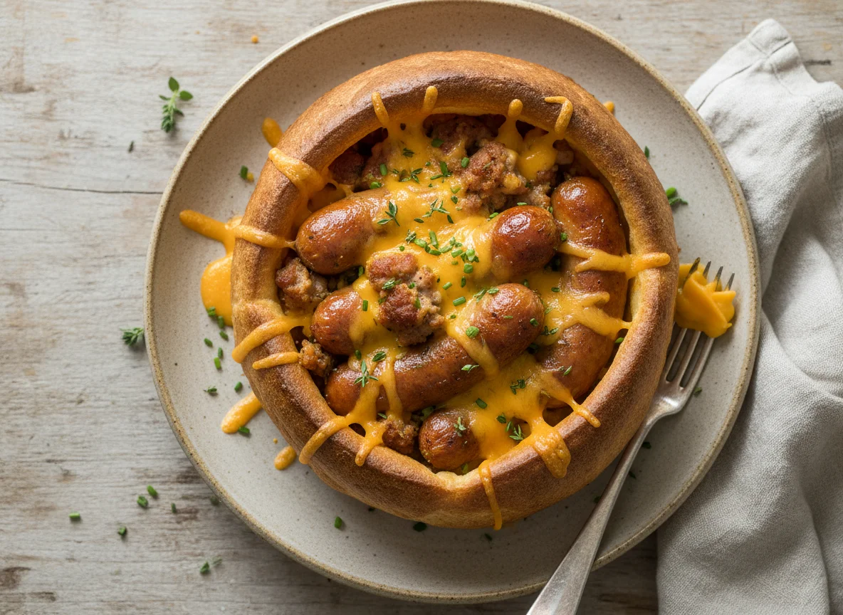Sausage and Cheese Pudding photo