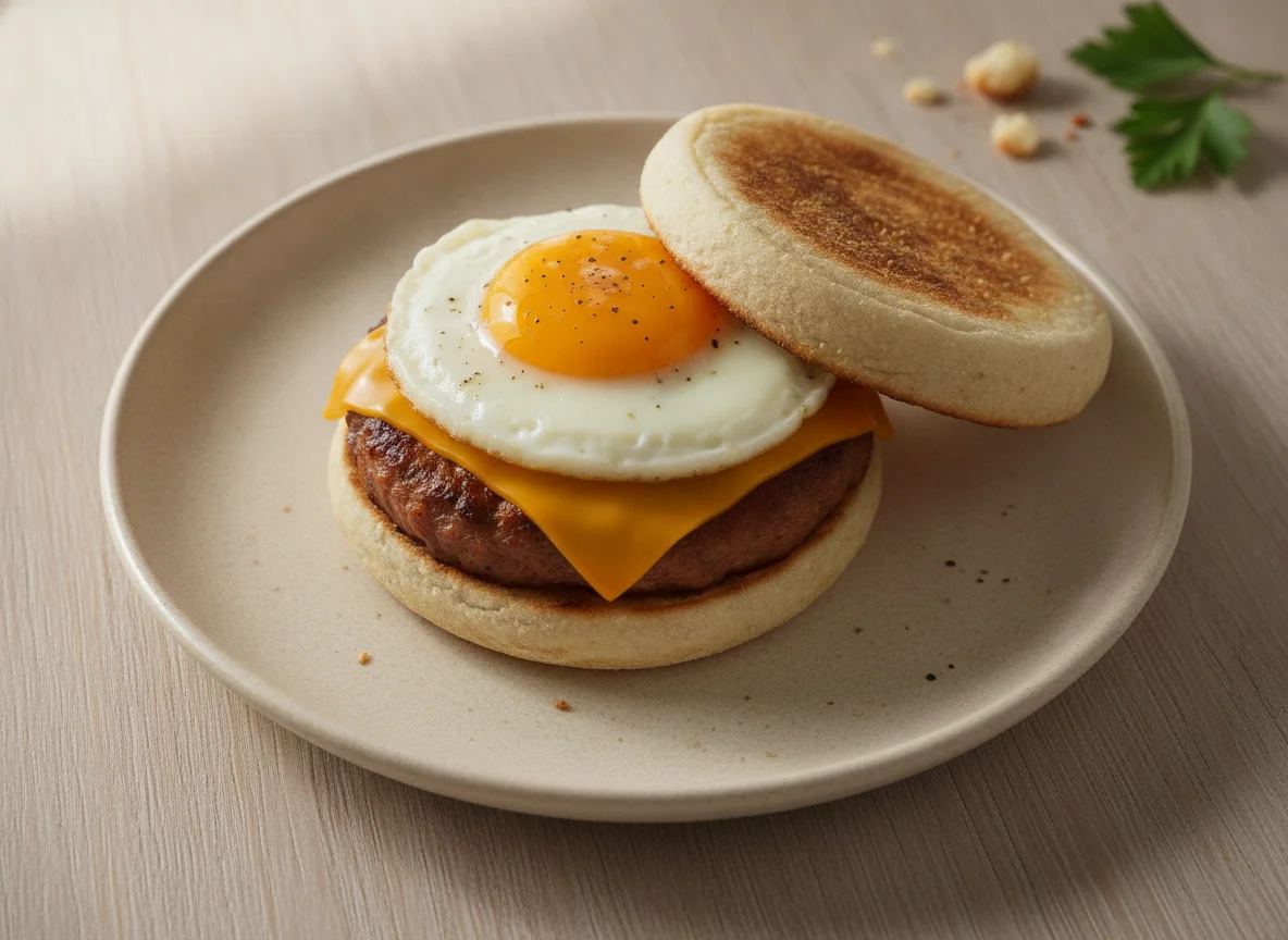 Sausage and Egg Breakfast Muffin photo