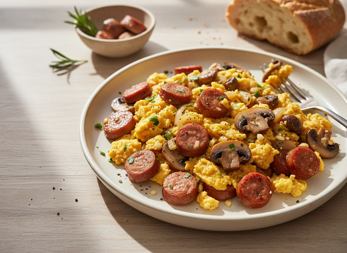 Sausage and Mushroom Scramble photo