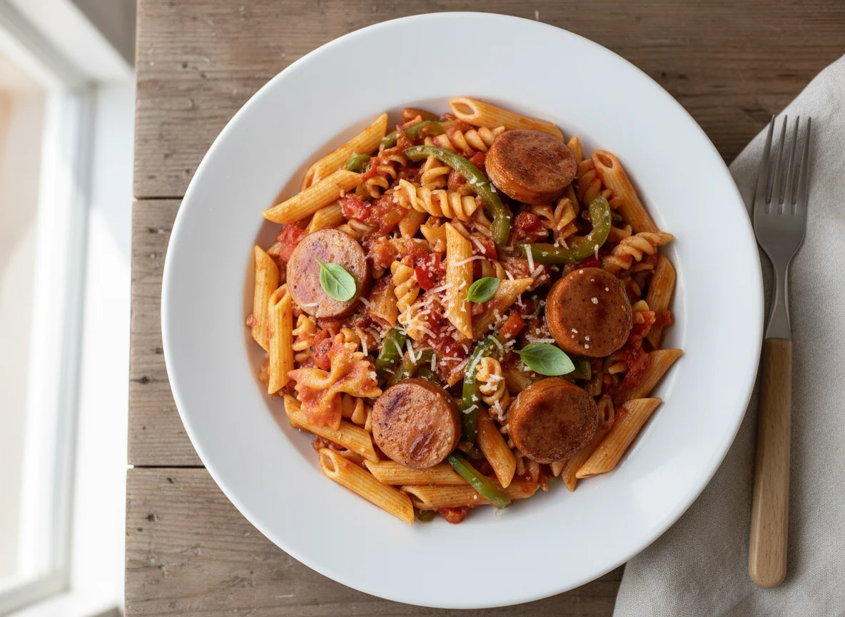 Sausage and Pepper Pasta photo