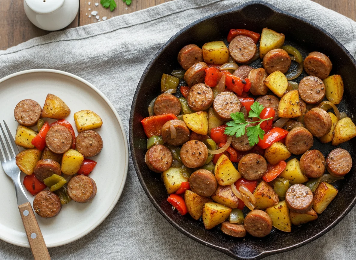 Sausage and Pepper Skillet with Potatoes photo