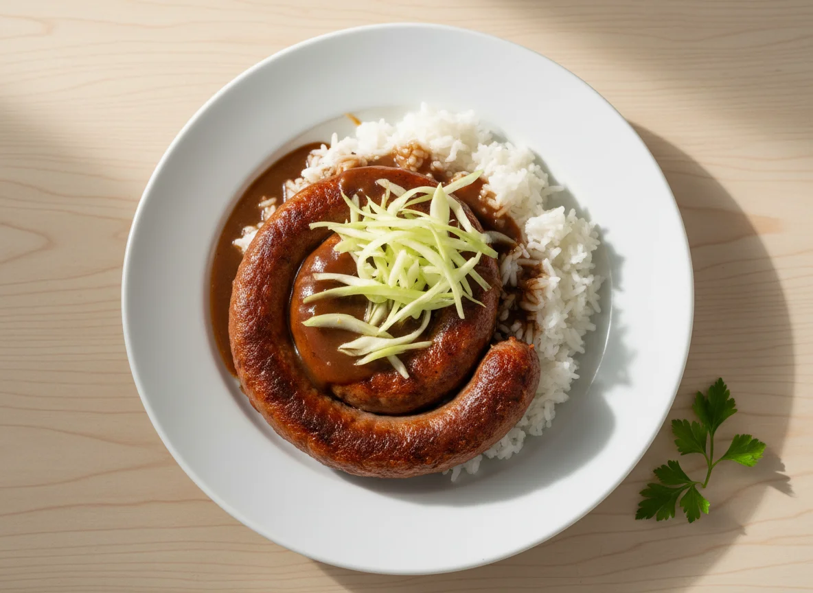 Sausage and Rice with Sauce photo