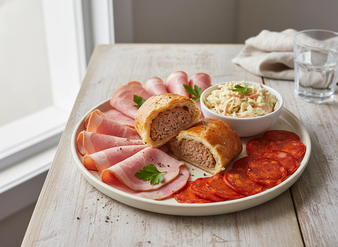 Sausage Roll and Cold Cuts Platter photo
