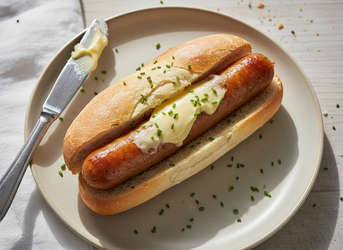 Sausage Roll with Butter photo