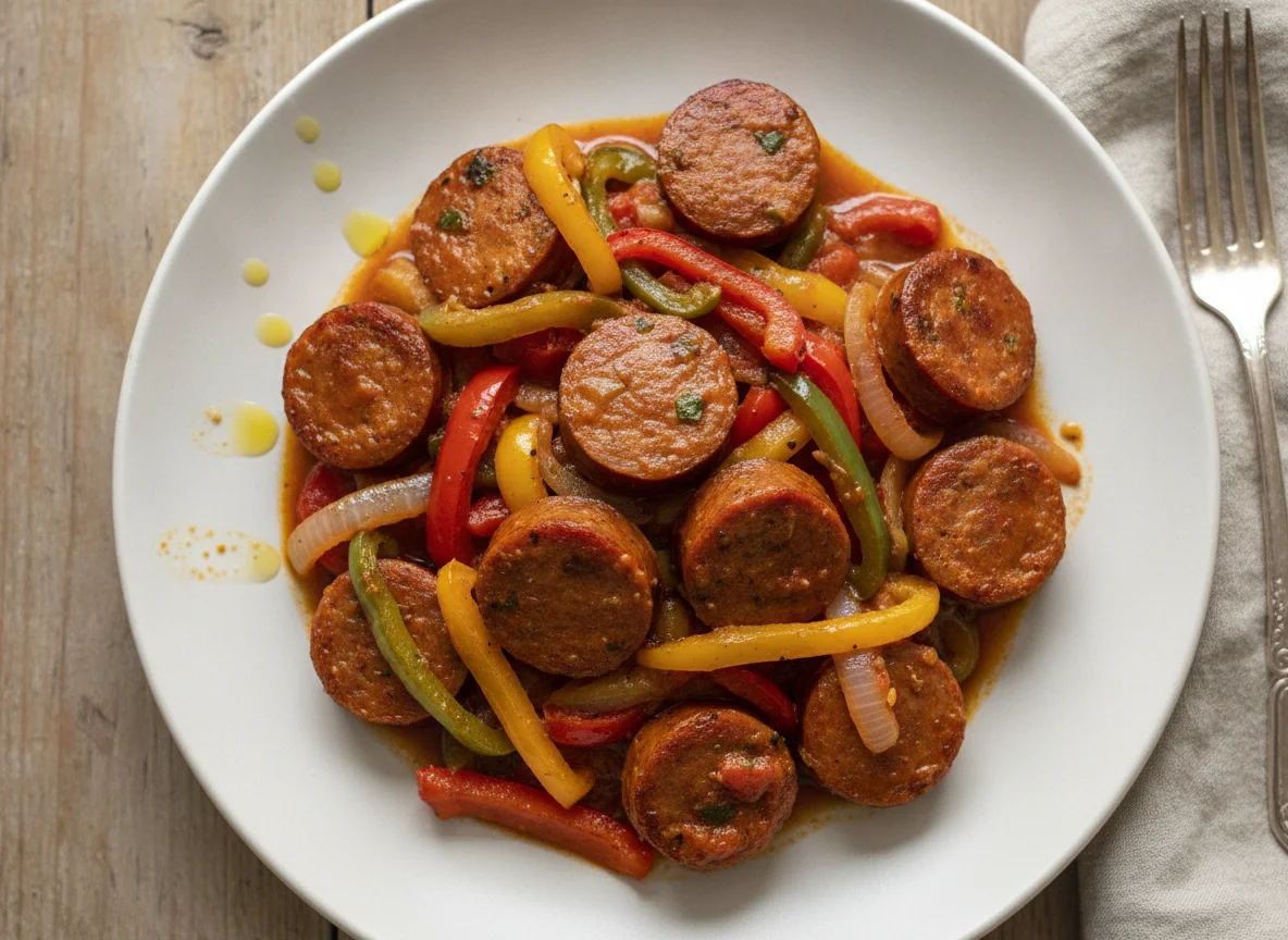 Sausage with Peppers and Onions photo