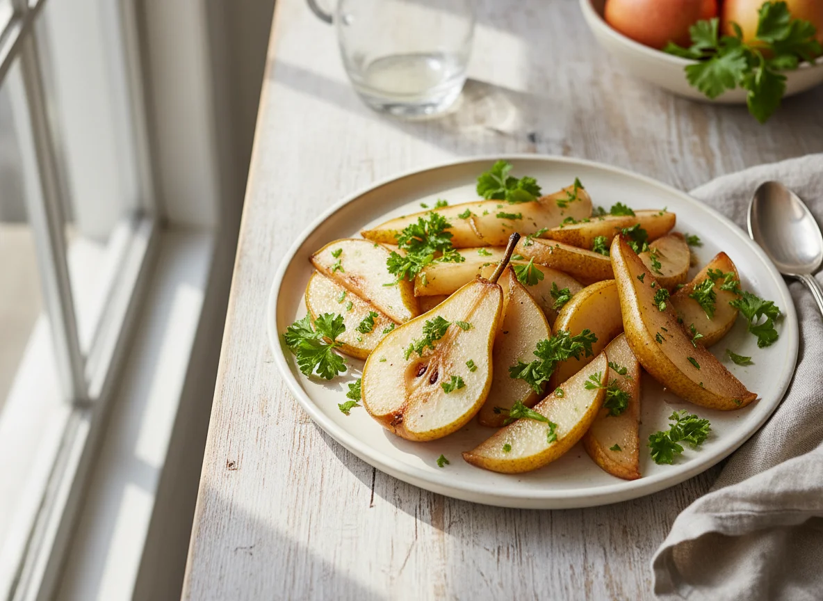 Sautéed Pears with Herbs photo