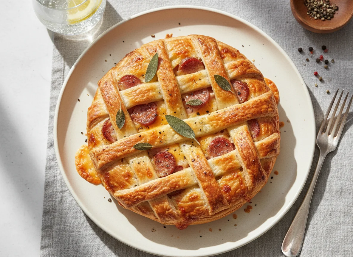 Savory Puff Pastry Pie photo