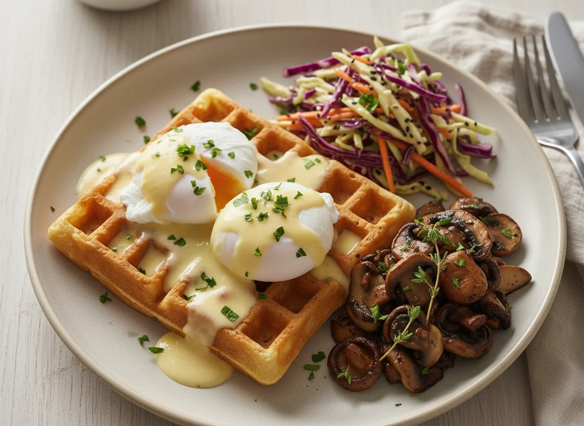 Savory Waffle Breakfast photo