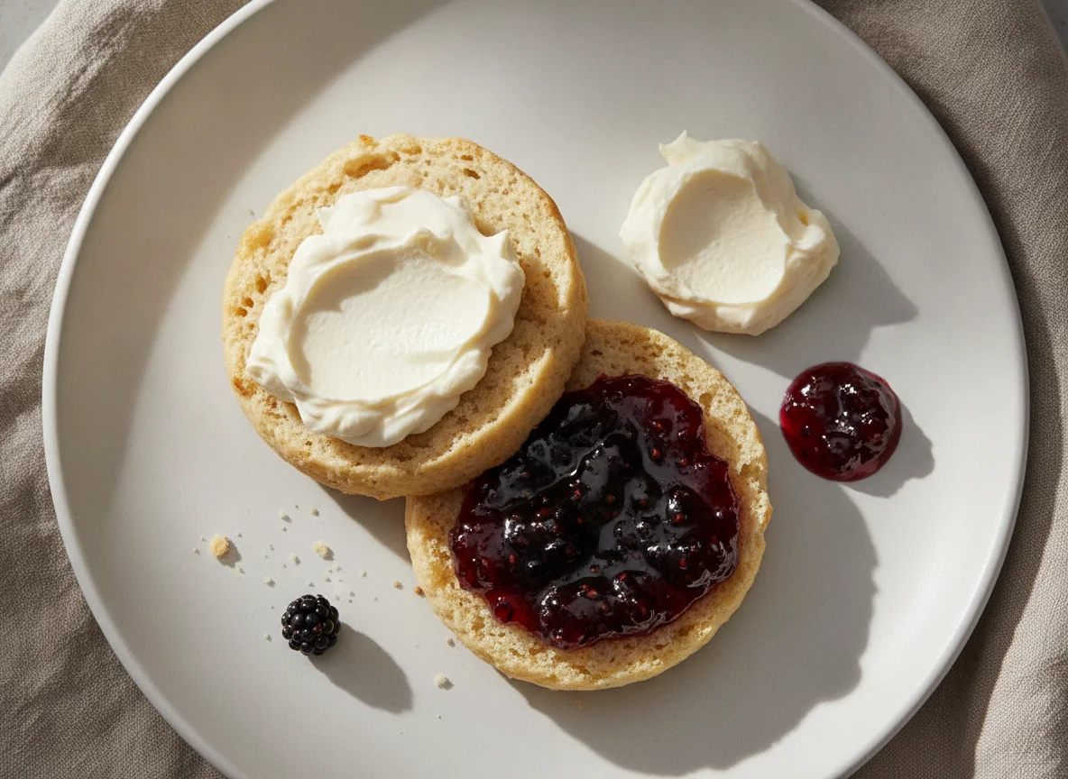 Scone with Clotted Cream and Jam photo