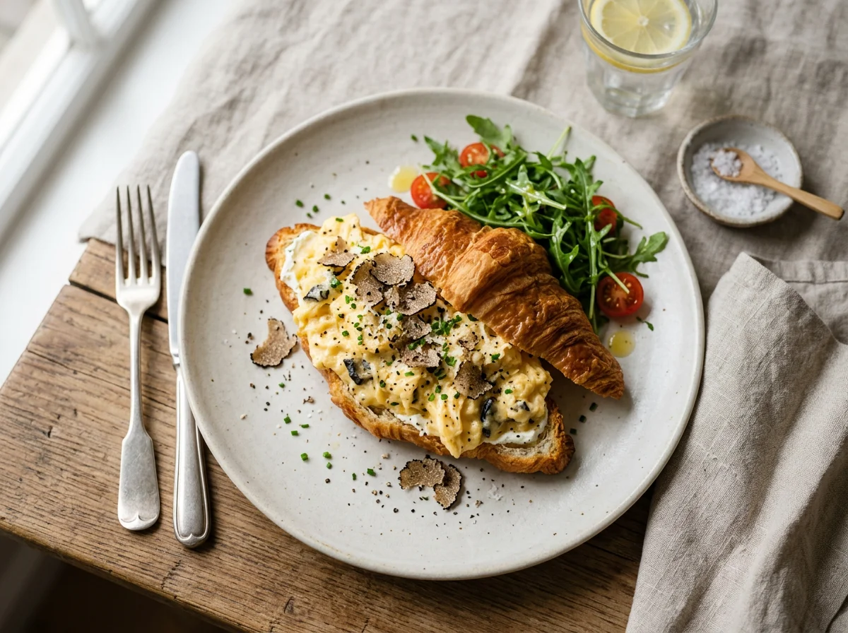 Scramble with truffle photo