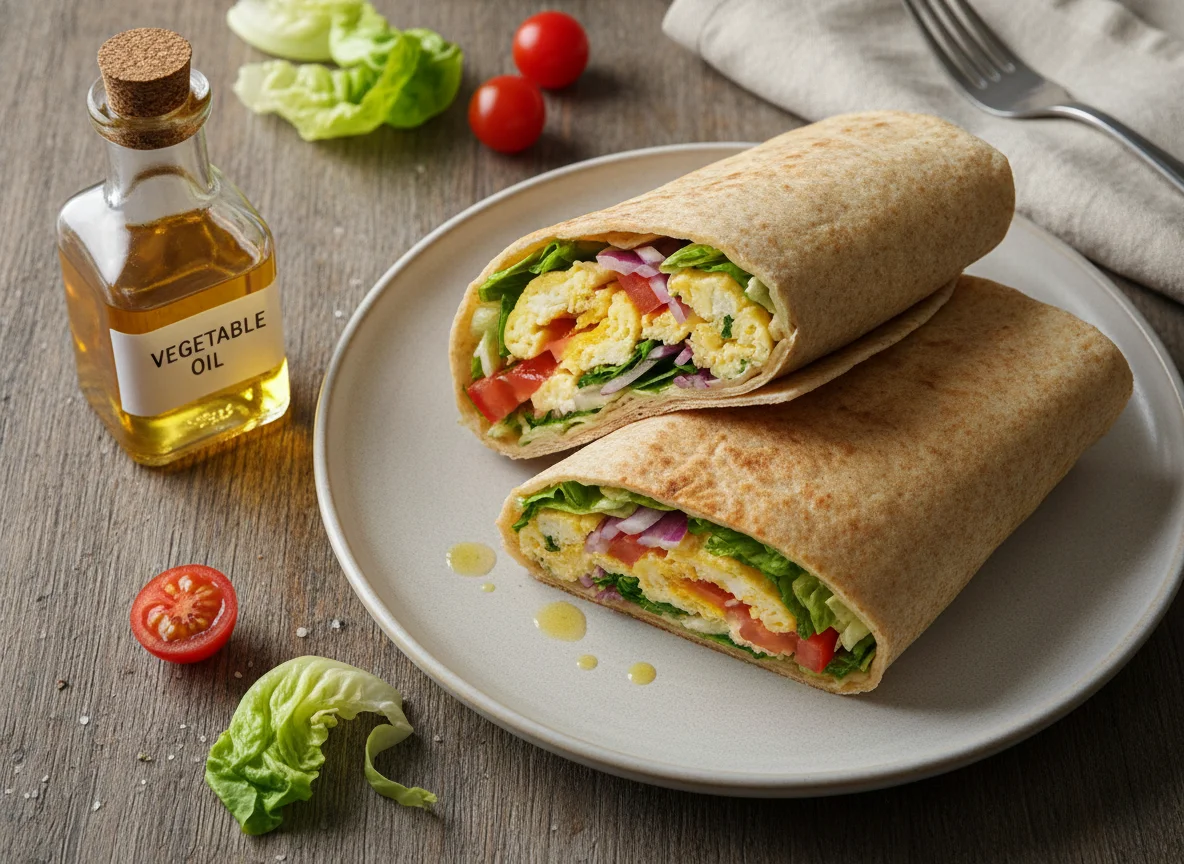 Scrambled Egg and Vegetable Wrap photo