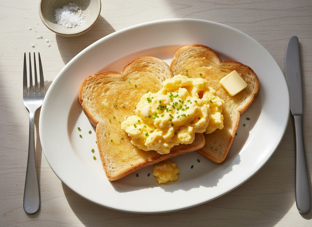 Scrambled Eggs on Toast photo