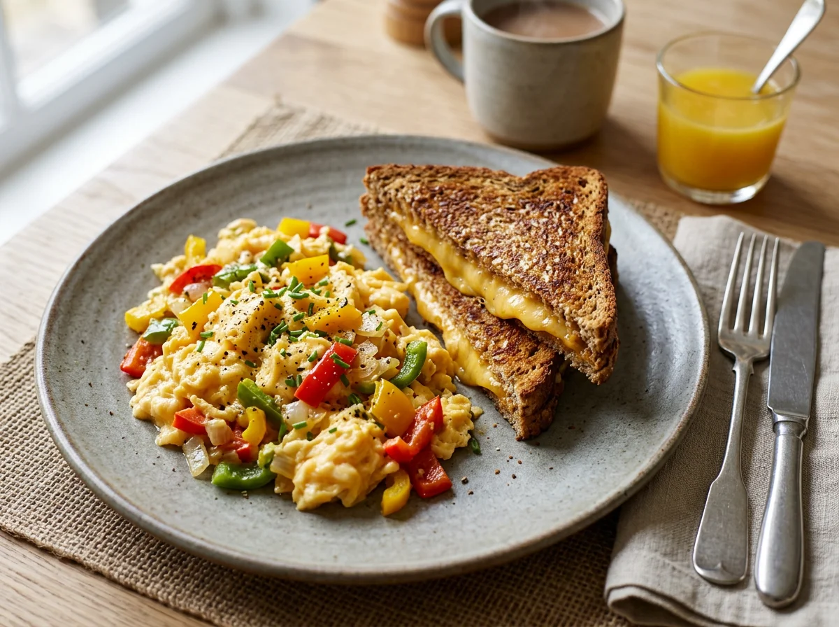 Scrambled Eggs with Toastie photo