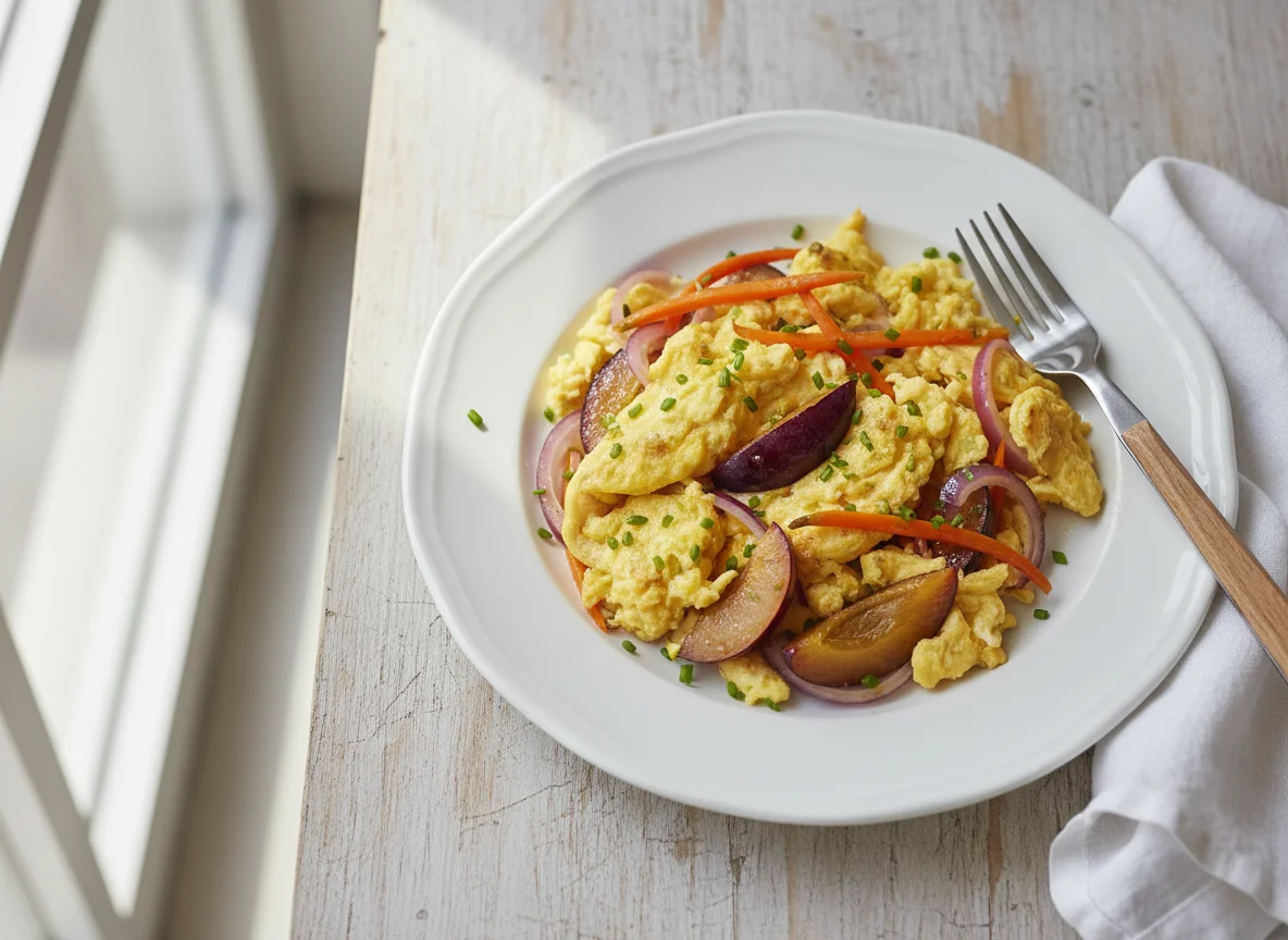 Scrambled Eggs with Vegetables photo
