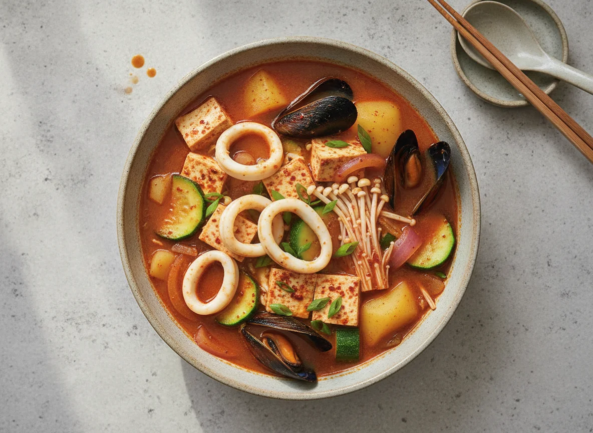 Seafood and Tofu Stew photo