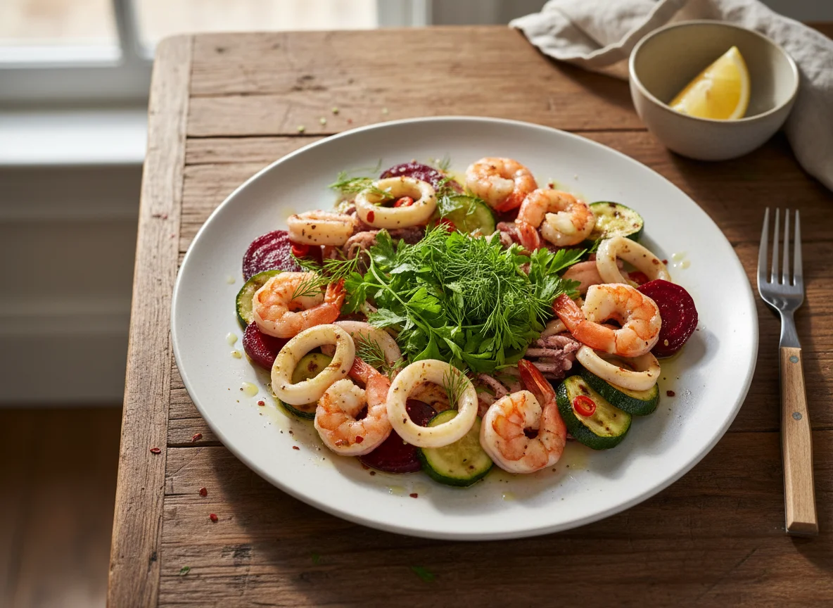Seafood and Vegetable Medley photo