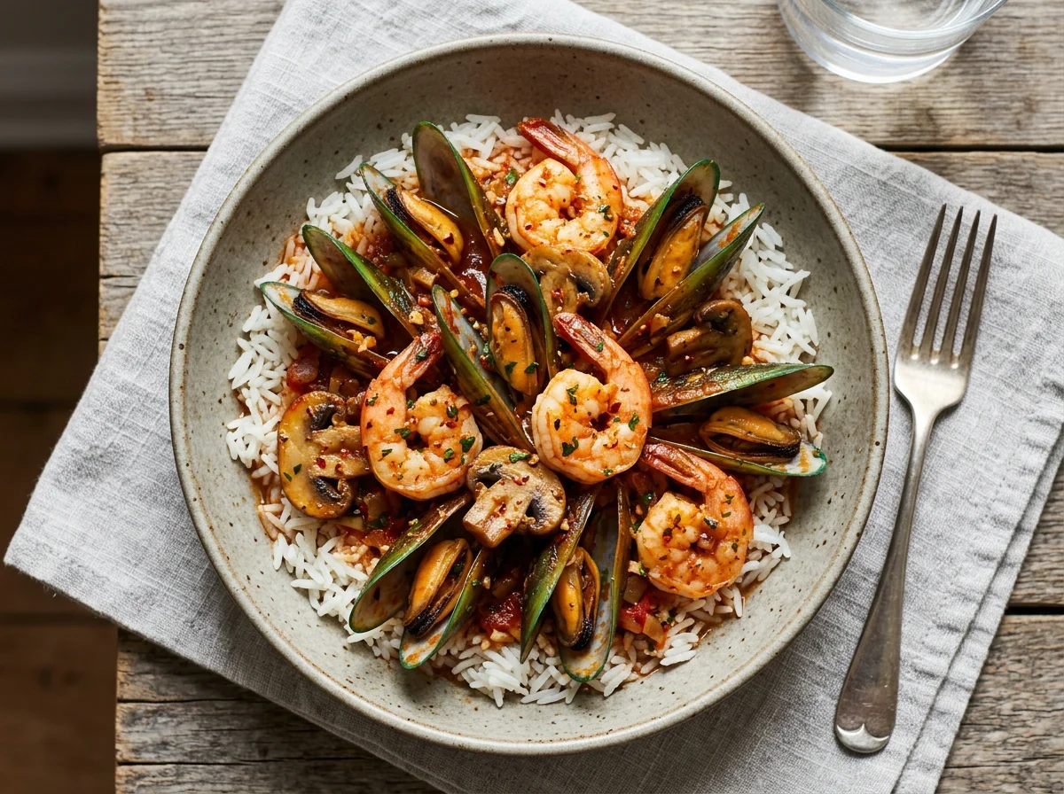 Seafood Medley with Rice photo