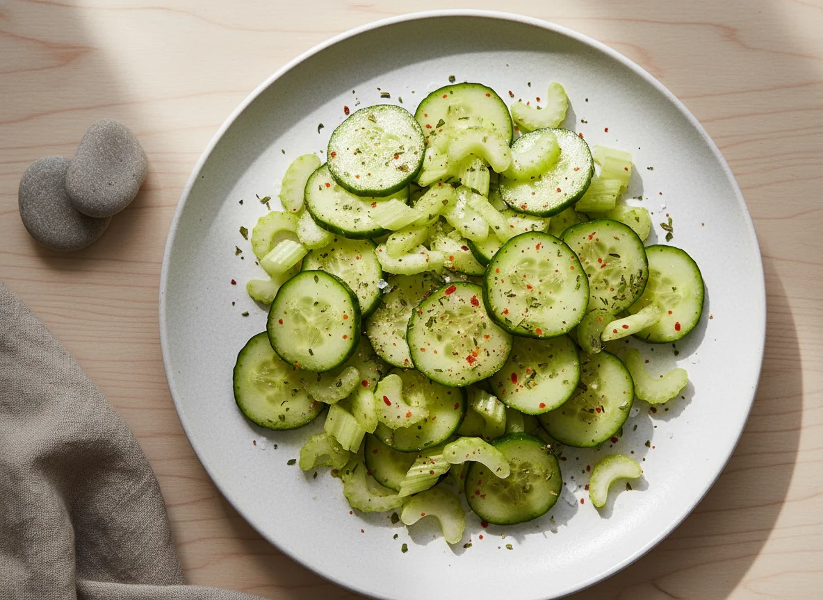 Seasoned Cucumber and Celery Salad photo