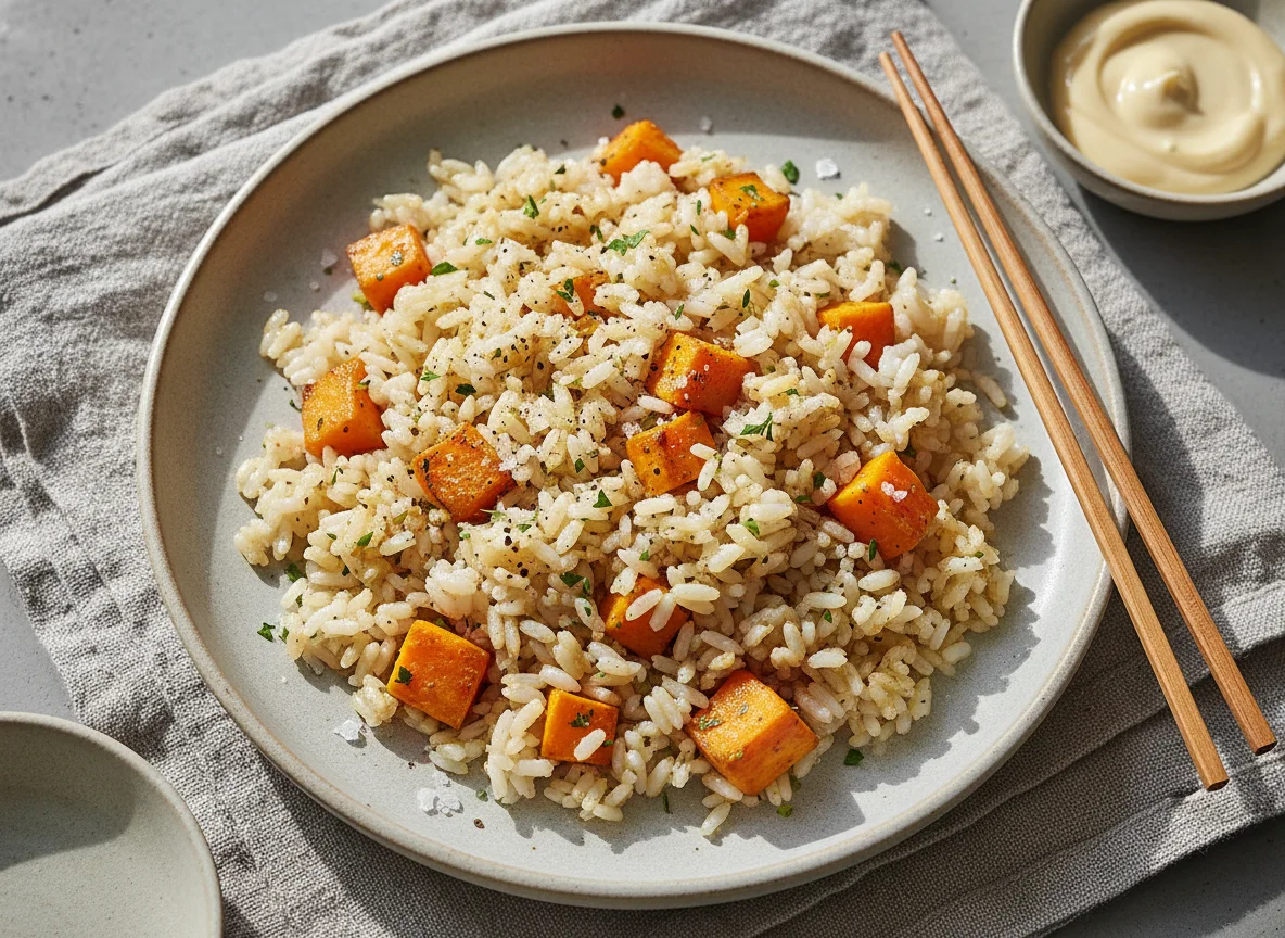 Seasoned Rice with Sweet Potato photo