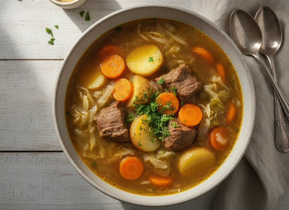 Serbian Beef and Vegetable Soup photo