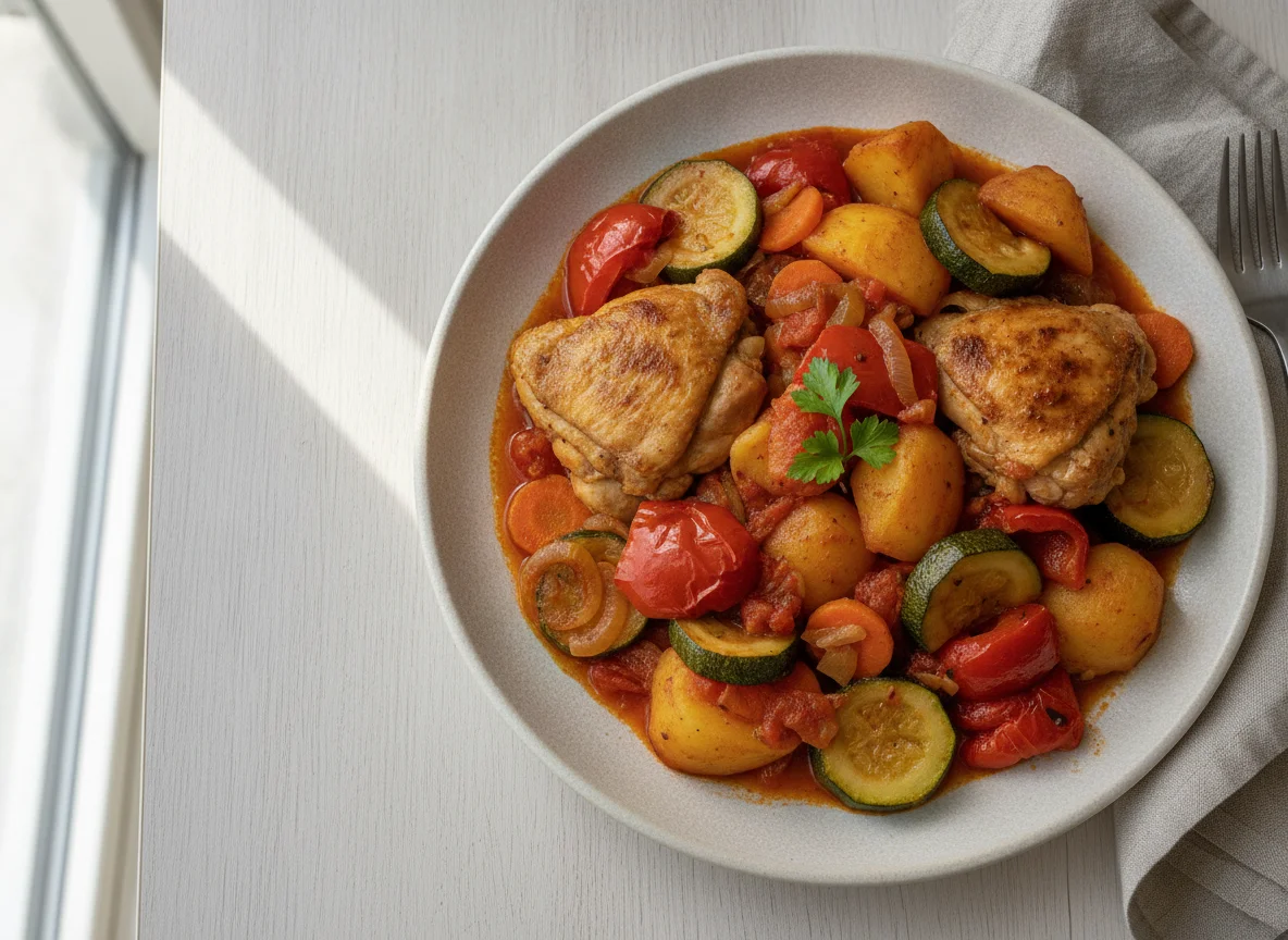Serbian Đuveč with Chicken photo