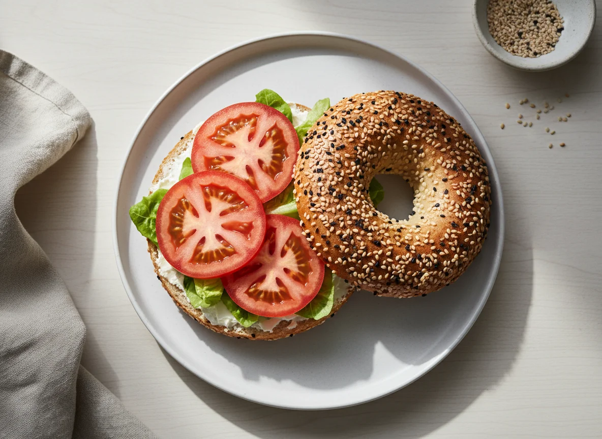 Sesame Bagel Sandwich photo
