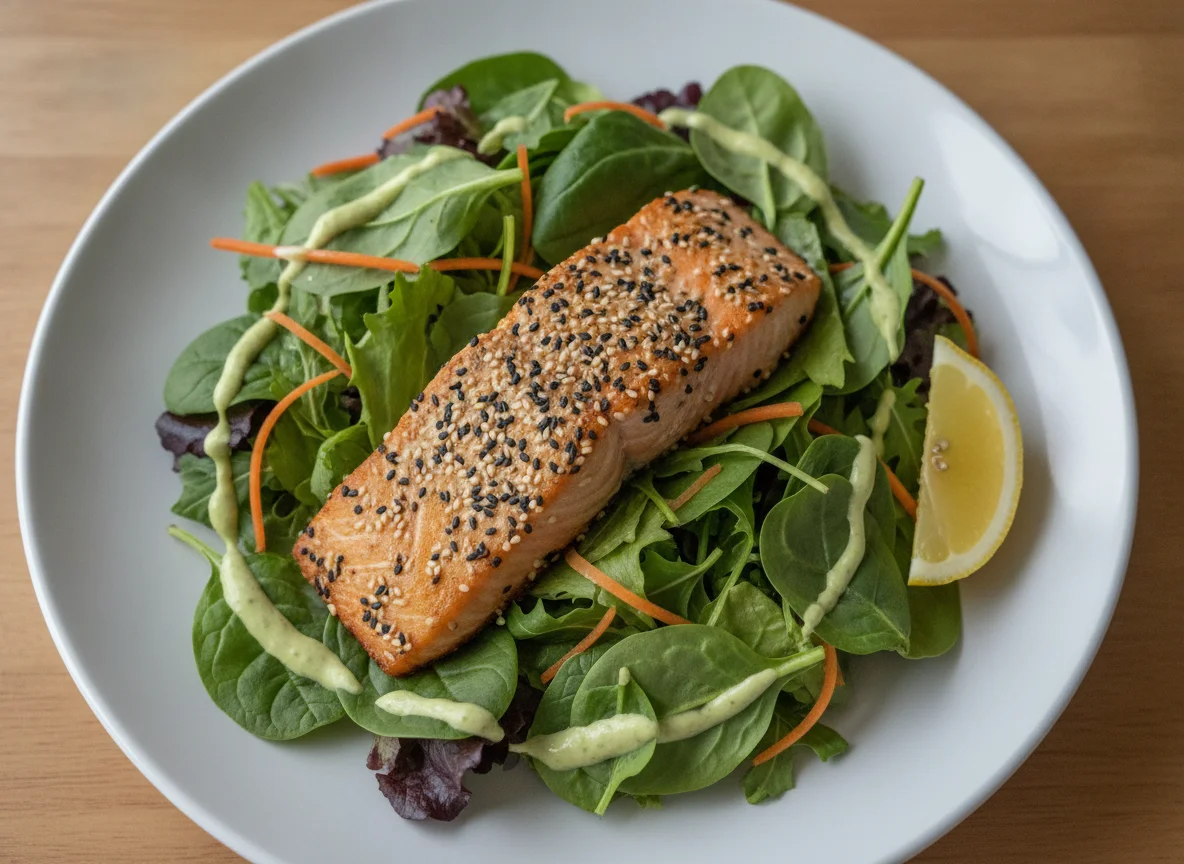 Sesame Crusted Salmon Salad photo