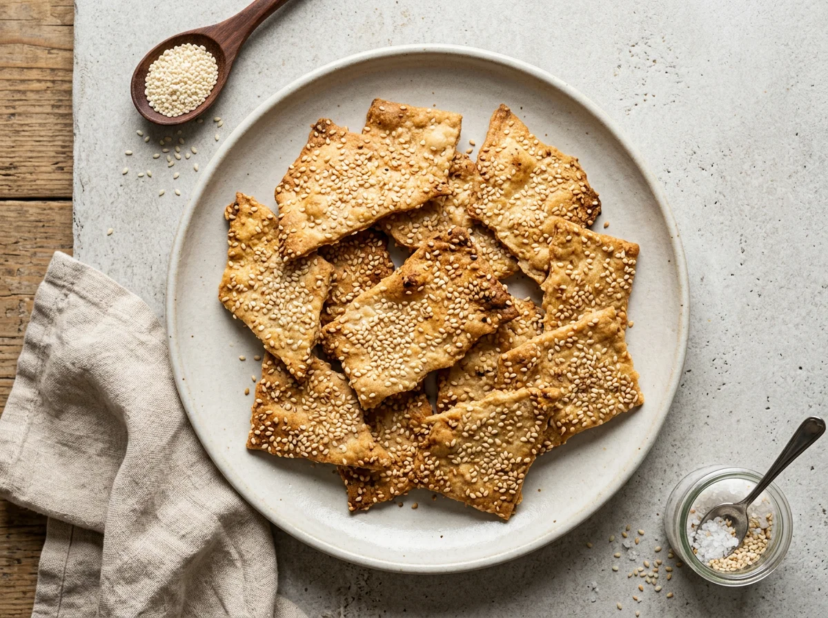 Sesame Seed Crackers photo