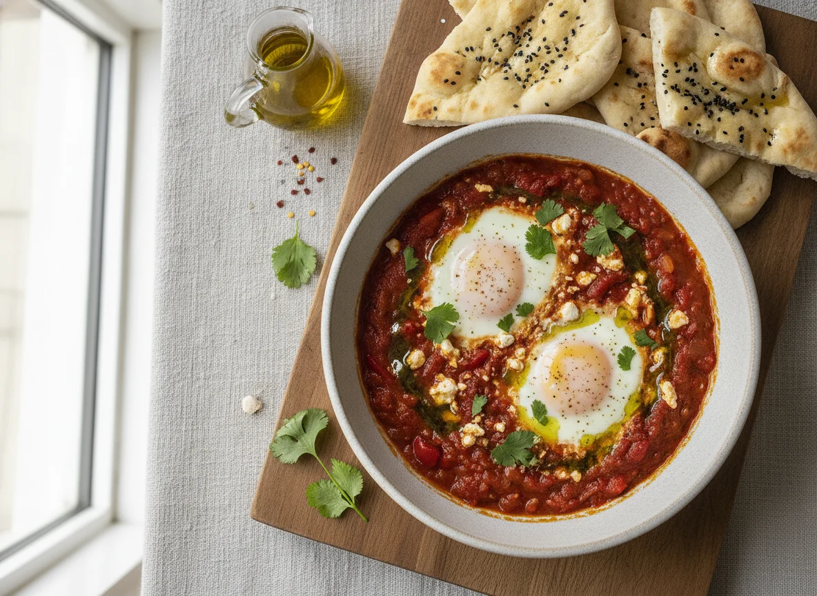 Shakshuka with Flatbread photo