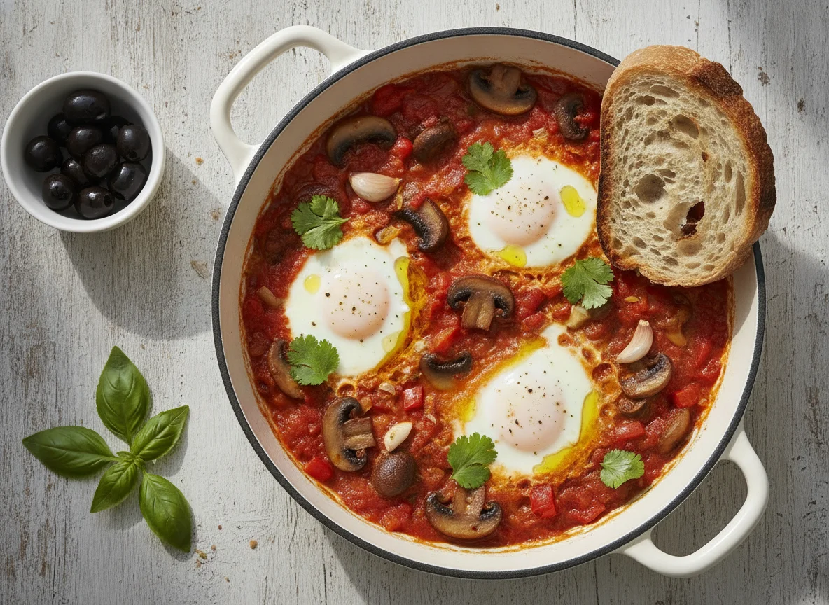 Shakshuka with Mushrooms photo