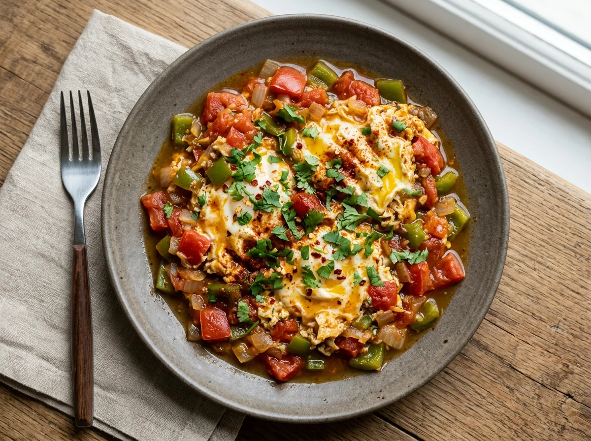 Shakshuka-style Scrambled Eggs photo