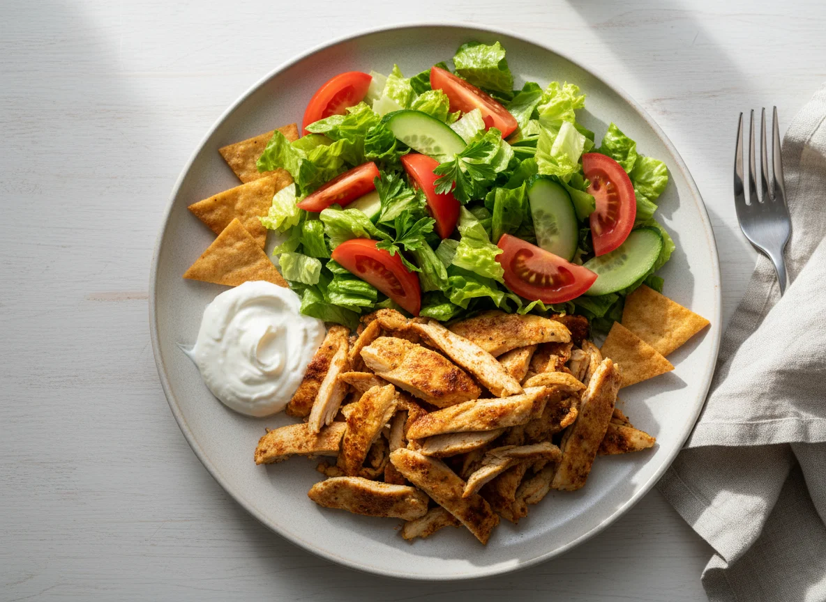 Shawarma Plate with Salad photo