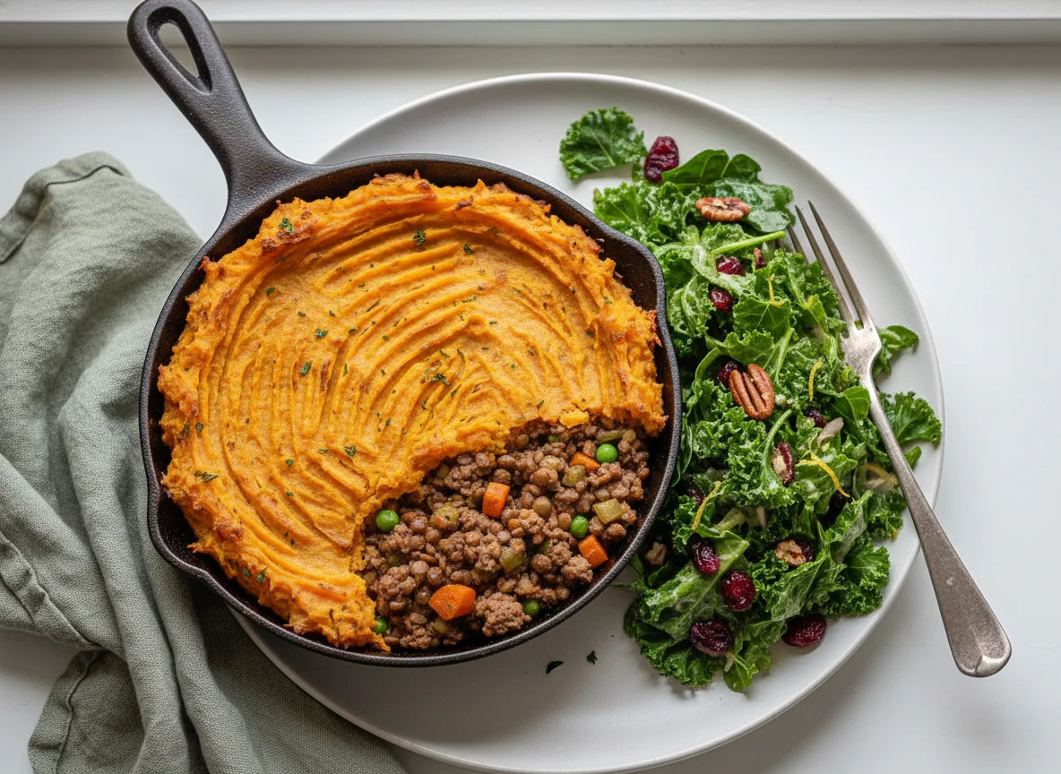 Shepherd's Pie with Kale Salad photo