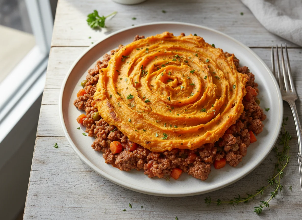 Shepherd's Pie with Sweet Potato Topping photo