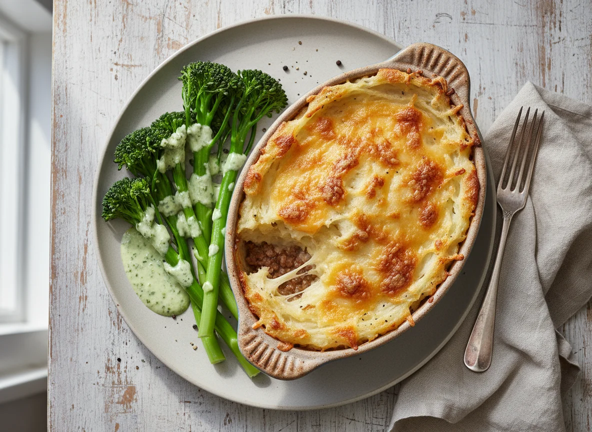Shepherd's Pie with Tenderstem Broccoli photo