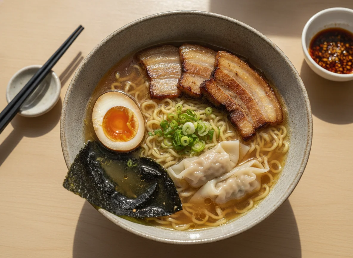 Shoyu Ramen with Chashu and Ajitsuke Tamago photo