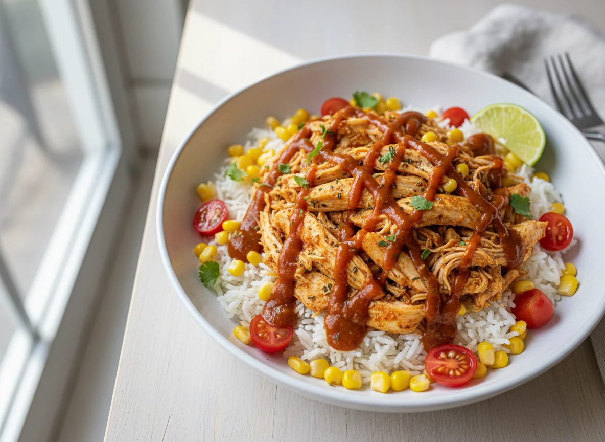 Shredded Chicken and Rice Bowl photo