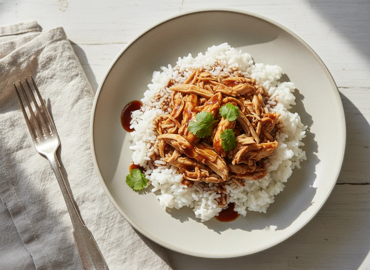 Shredded Chicken and Rice with Sauce photo