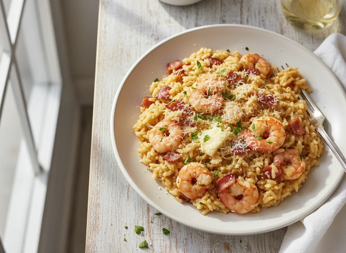 Shrimp and Bacon Risotto photo