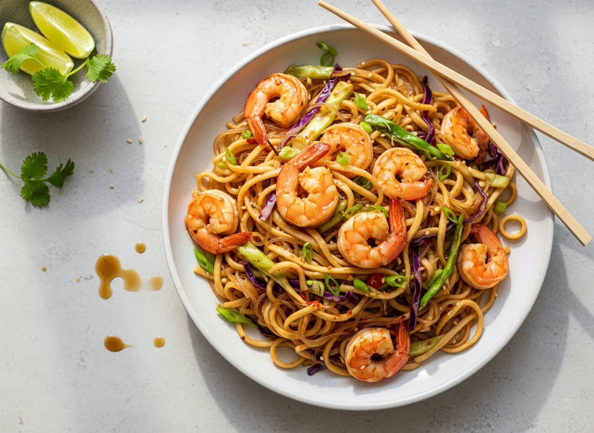 Shrimp and Cabbage Noodles photo