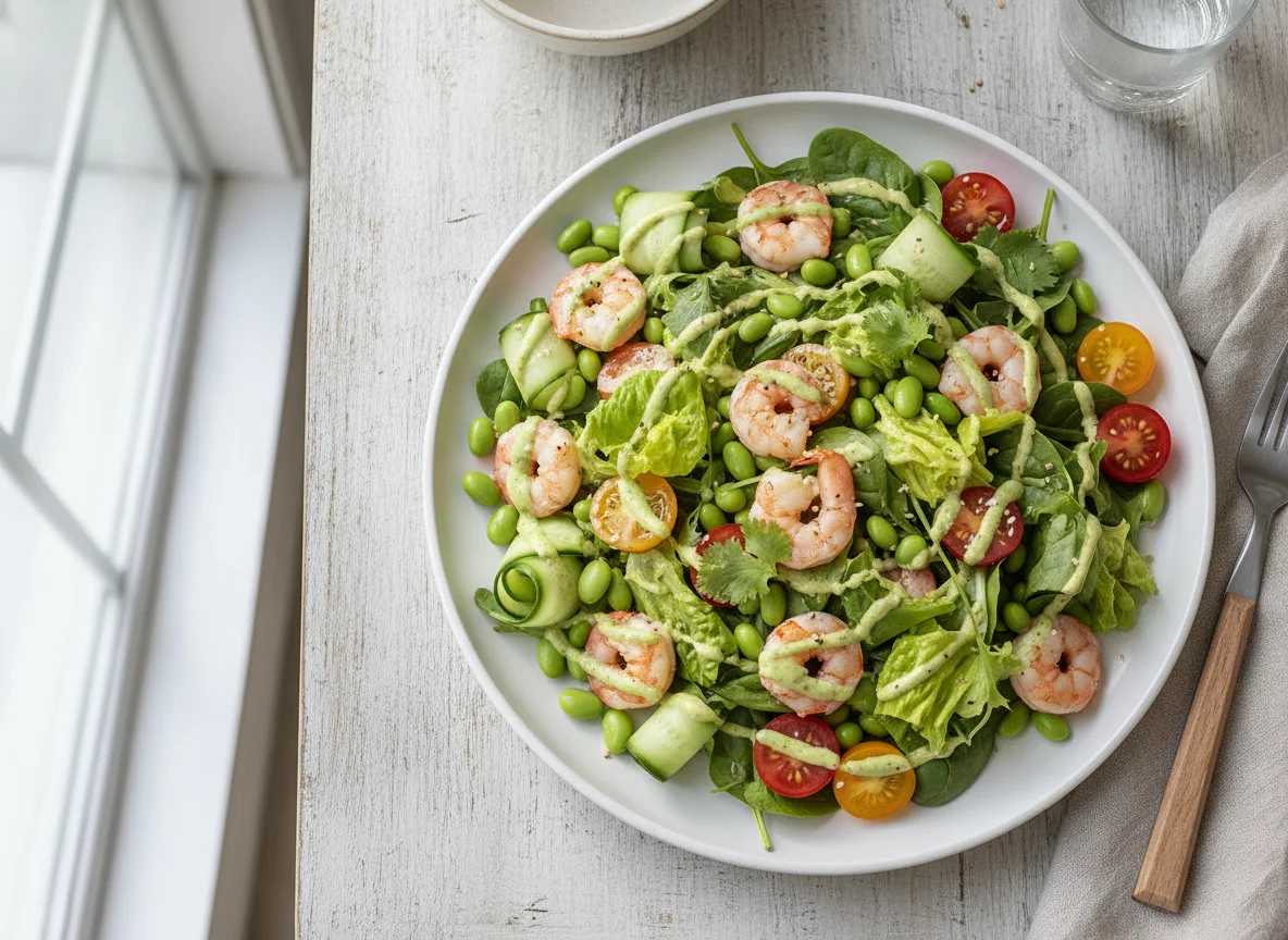 Shrimp and Edamame Salad photo