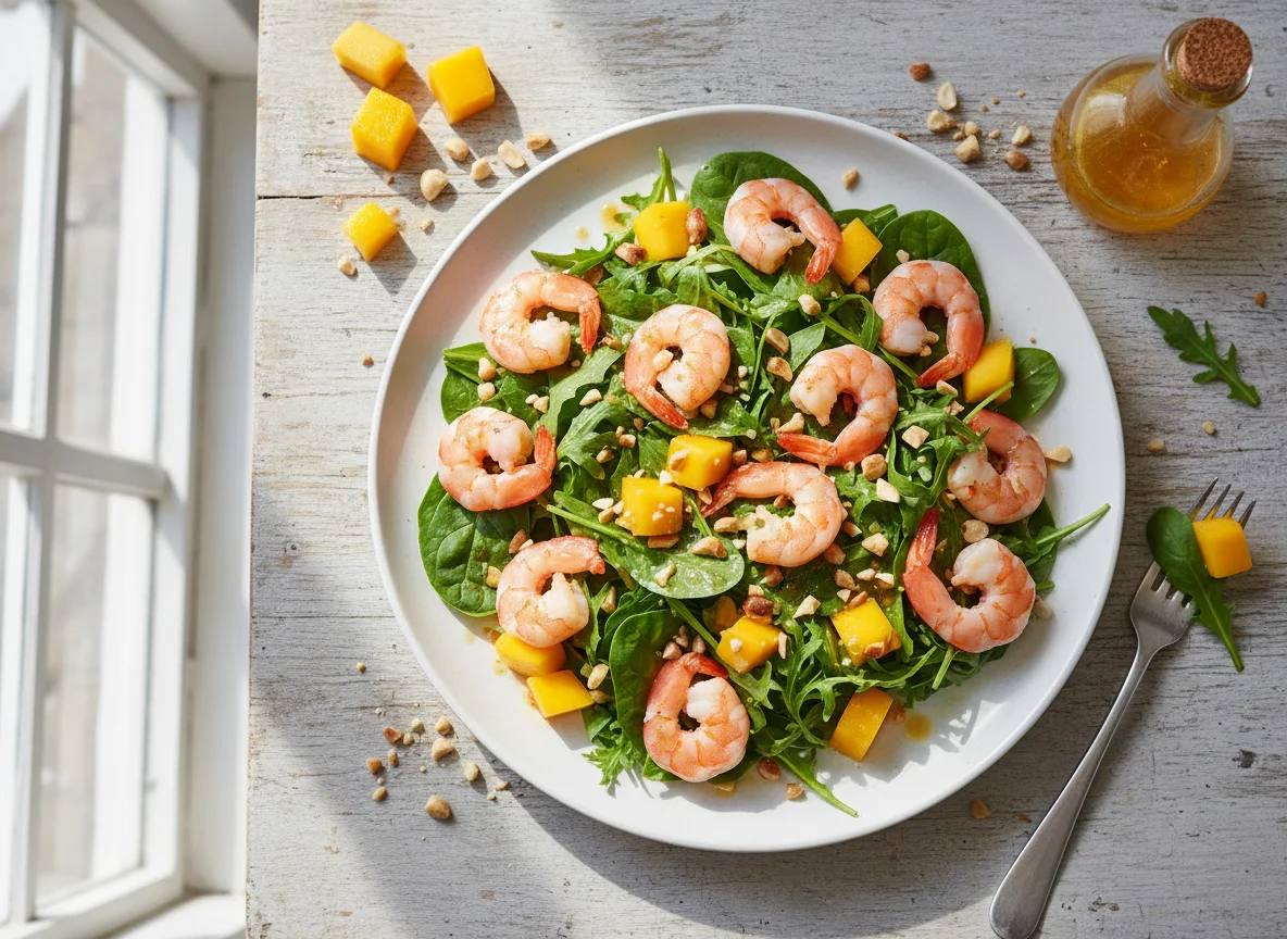 Shrimp and Mango Salad with Peanuts photo