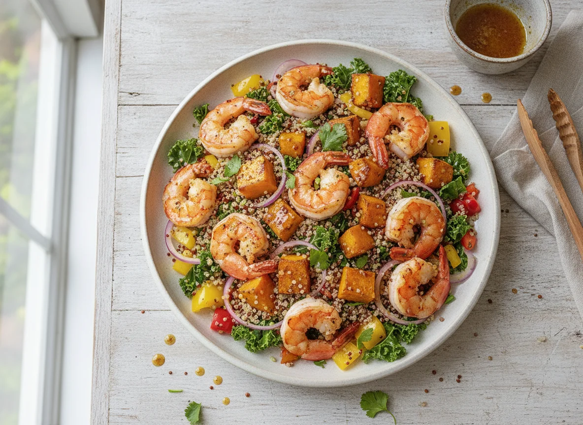 Shrimp and Pumpkin Quinoa Salad photo