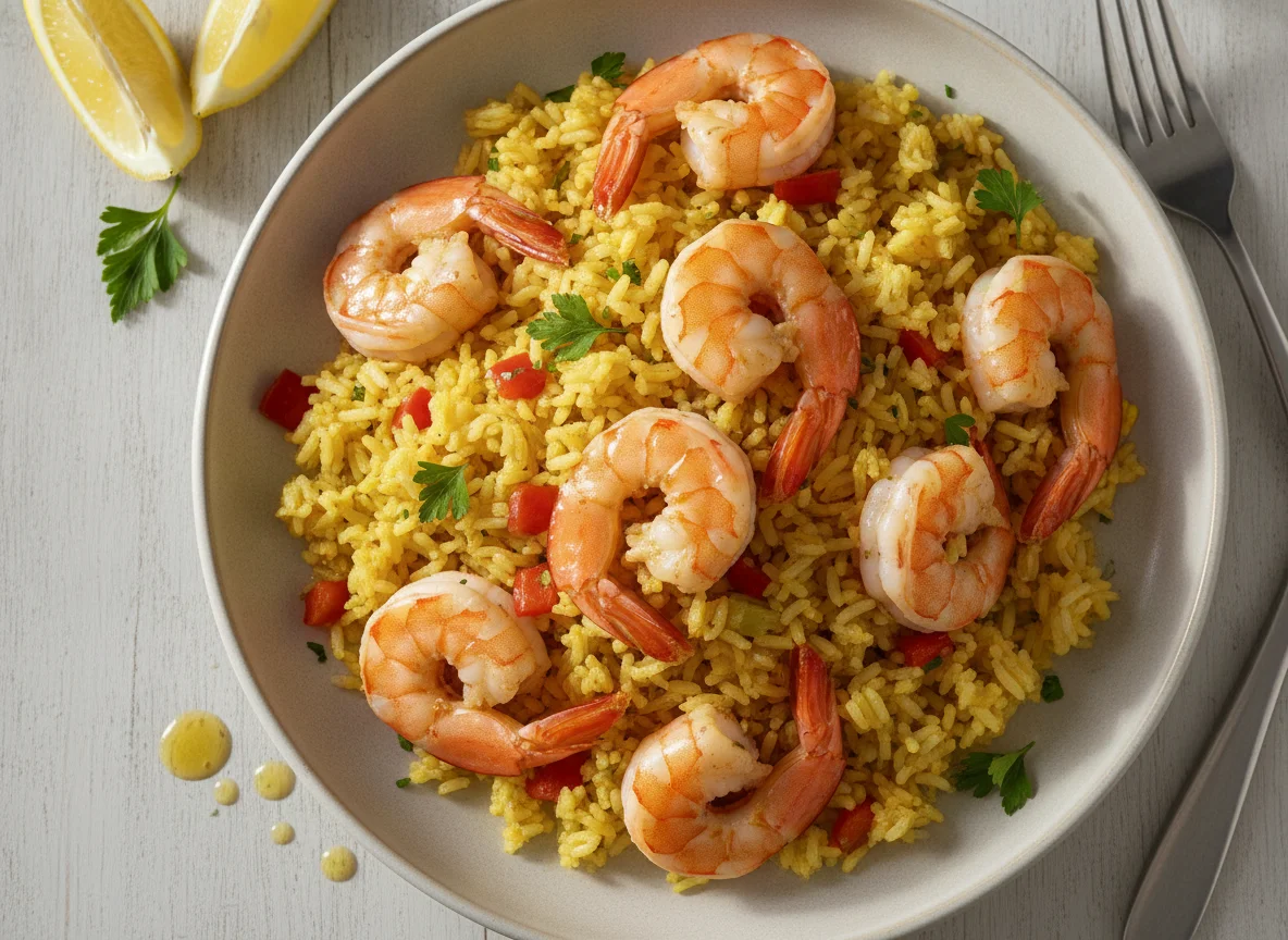 Shrimp and Seasoned Rice photo